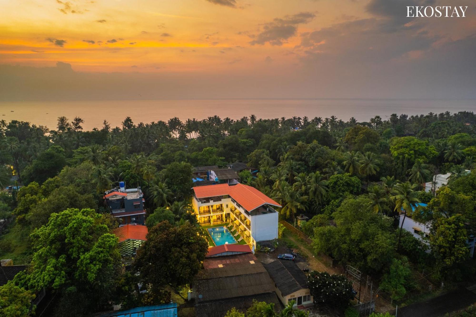 Ekostay Gold Sea Shore Villa I Rooftop Turf I 100 Meters Away From The Beach อลีบาก ภายนอก รูปภาพ